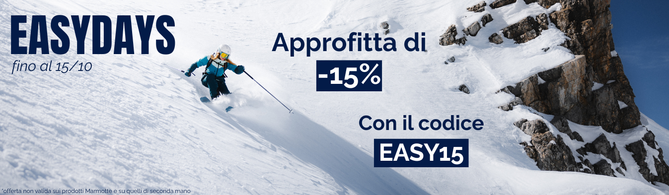 EASYDAYS // -15% dal 01/10 al 15/10